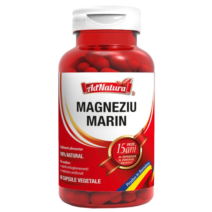 Supliment alimentar Magneziu marin, 60 capsule