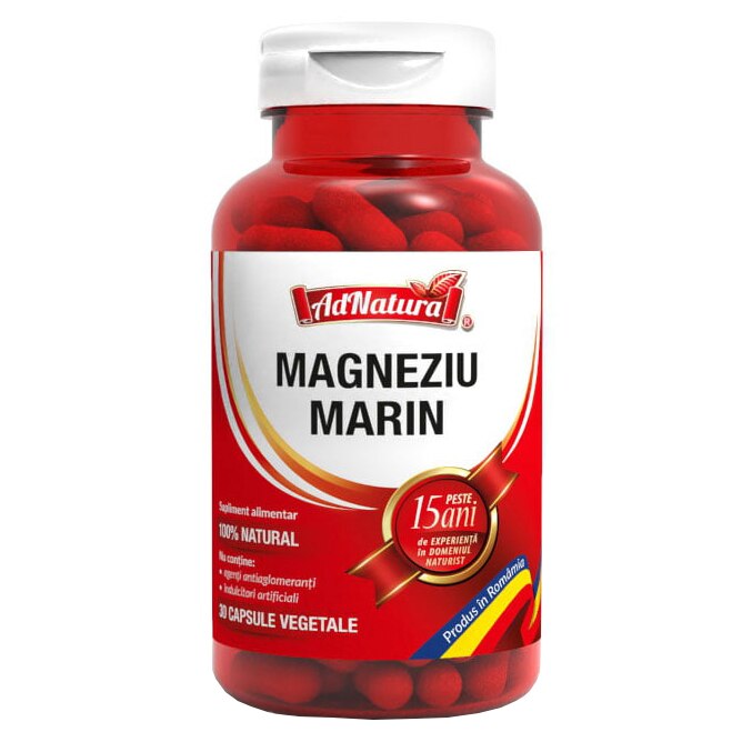Supliment alimentar Magneziu marin, 30 capsule