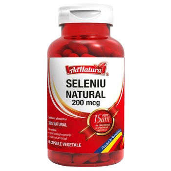 Supliment alimentar Seleniu natural, 60 capsule Supliment alimentar Seleniu natural, 60 capsule
