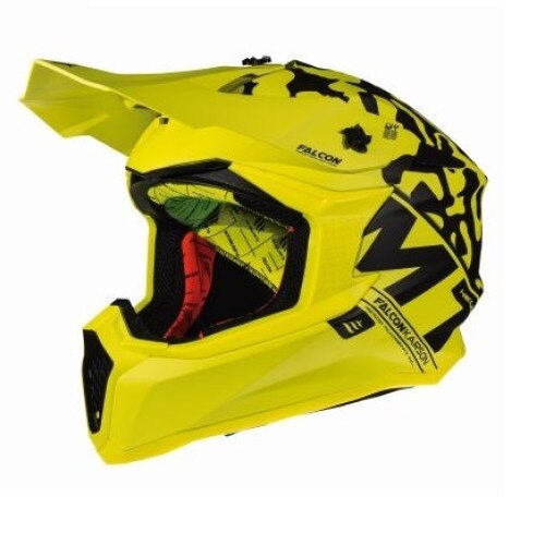 Casca moto/atv/cross MT Helmet Falcon Karson Matt Yellow, XL