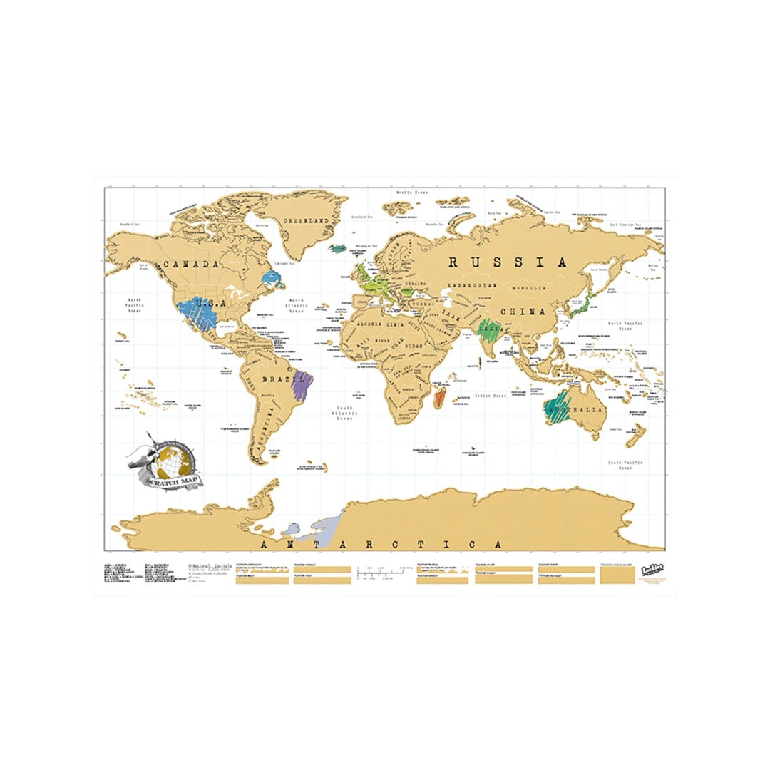 Harta globului pamantesc, Razuibila, Marime 53x89 cm