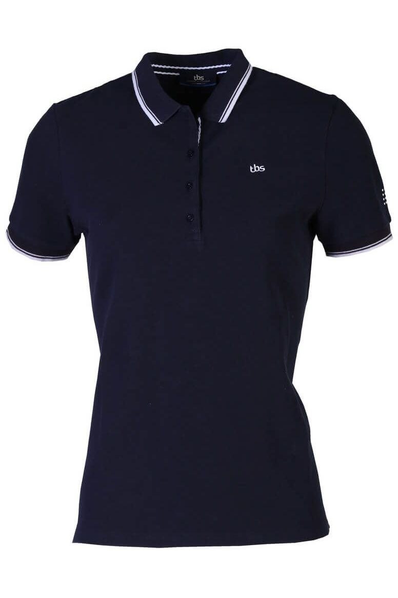 Tricou cu guler pentru femei TBS Timapol-s, Bleumarin, 42