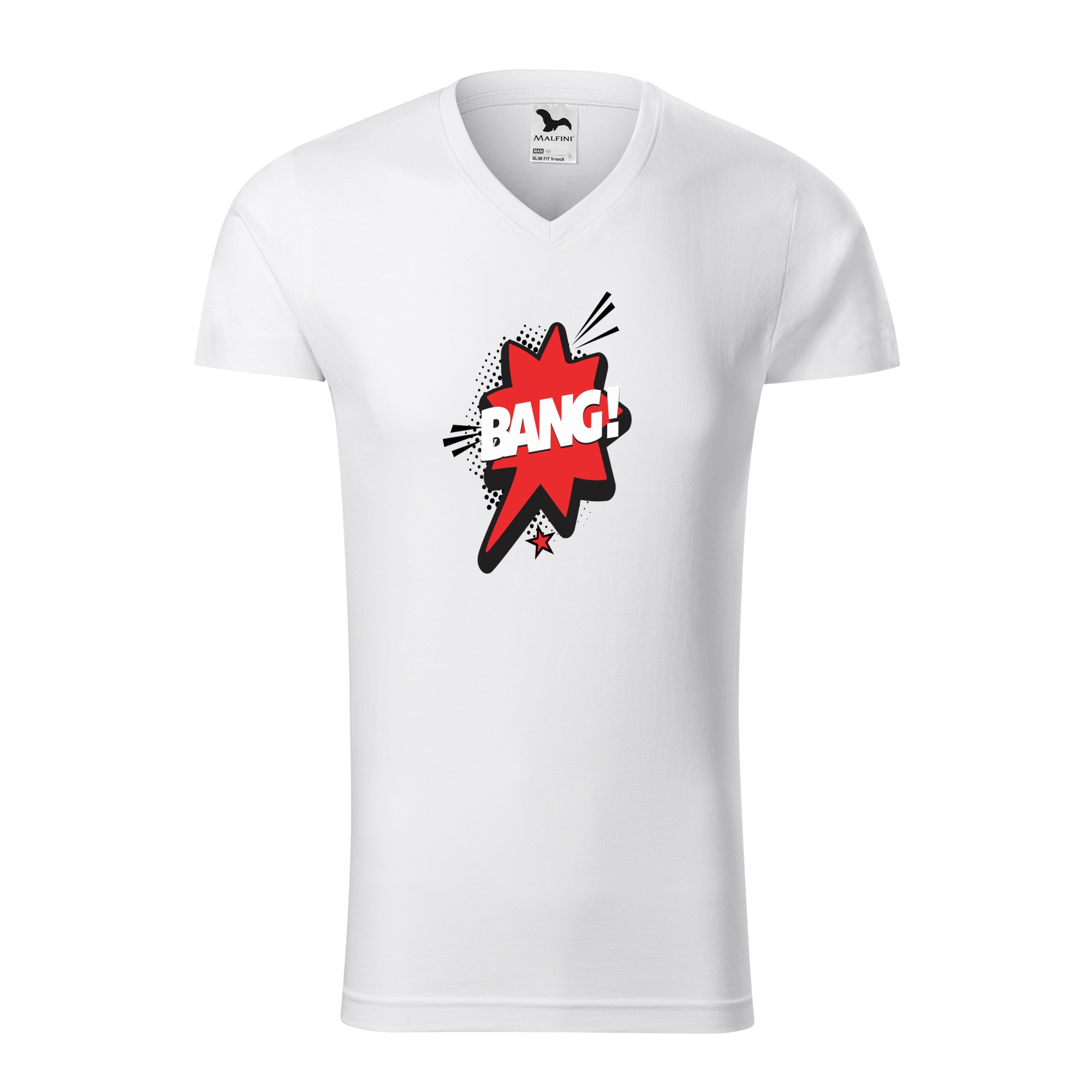 Tricou barbati, Malfini, Comic Bang, Alb, M
