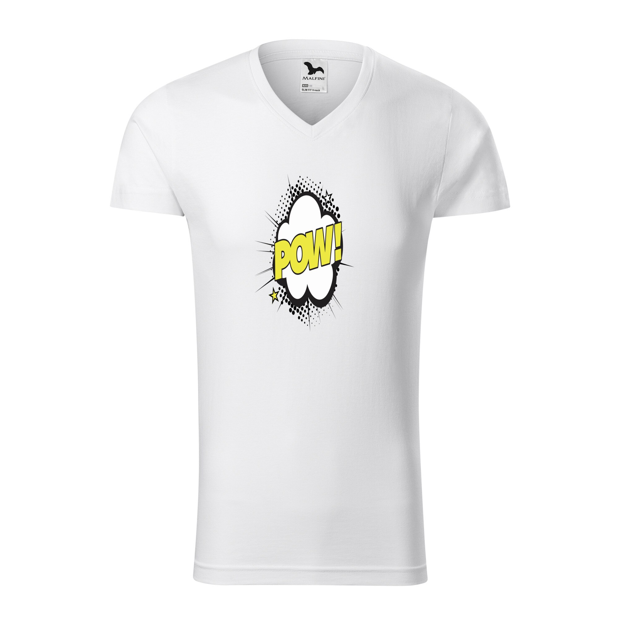 Tricou barbati, Malfini, Comic Pow, Alb, L