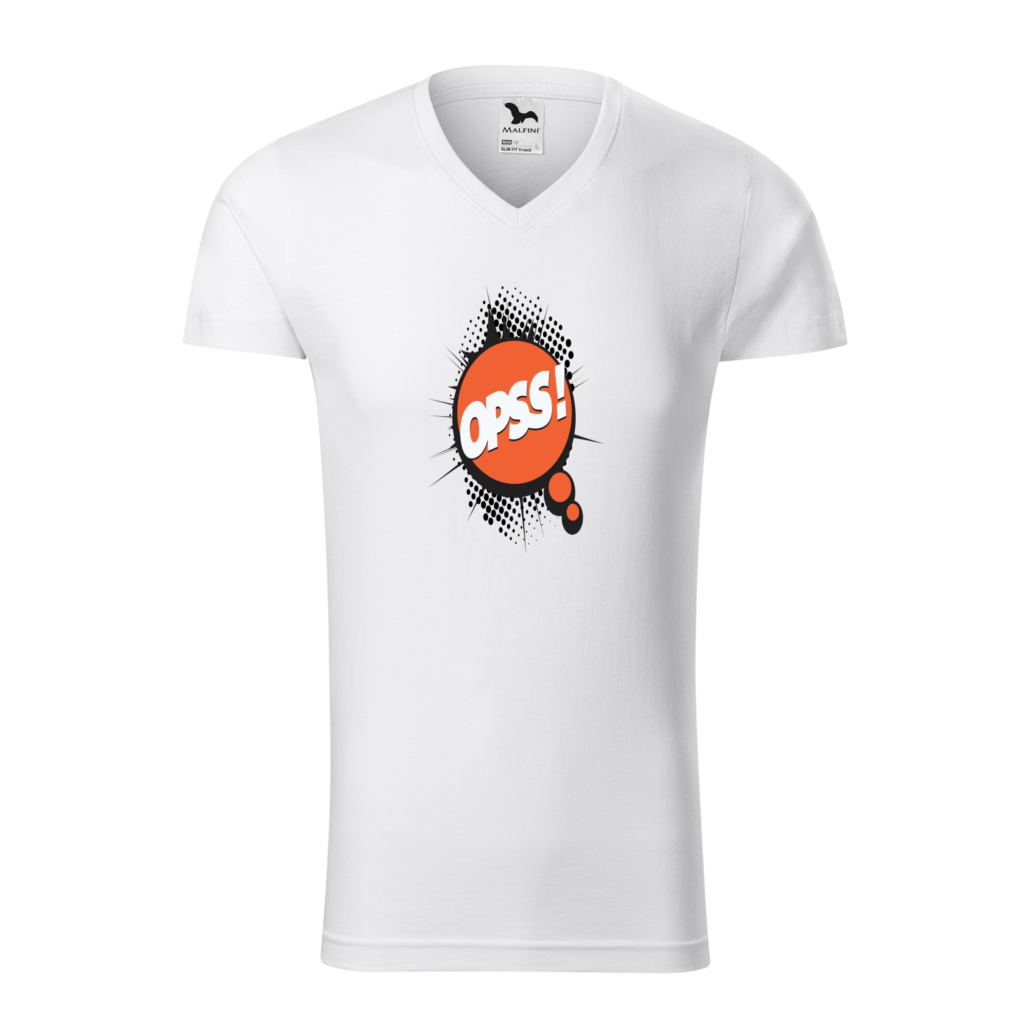 Tricou barbati, Malfini, Comic Opss, Alb, L