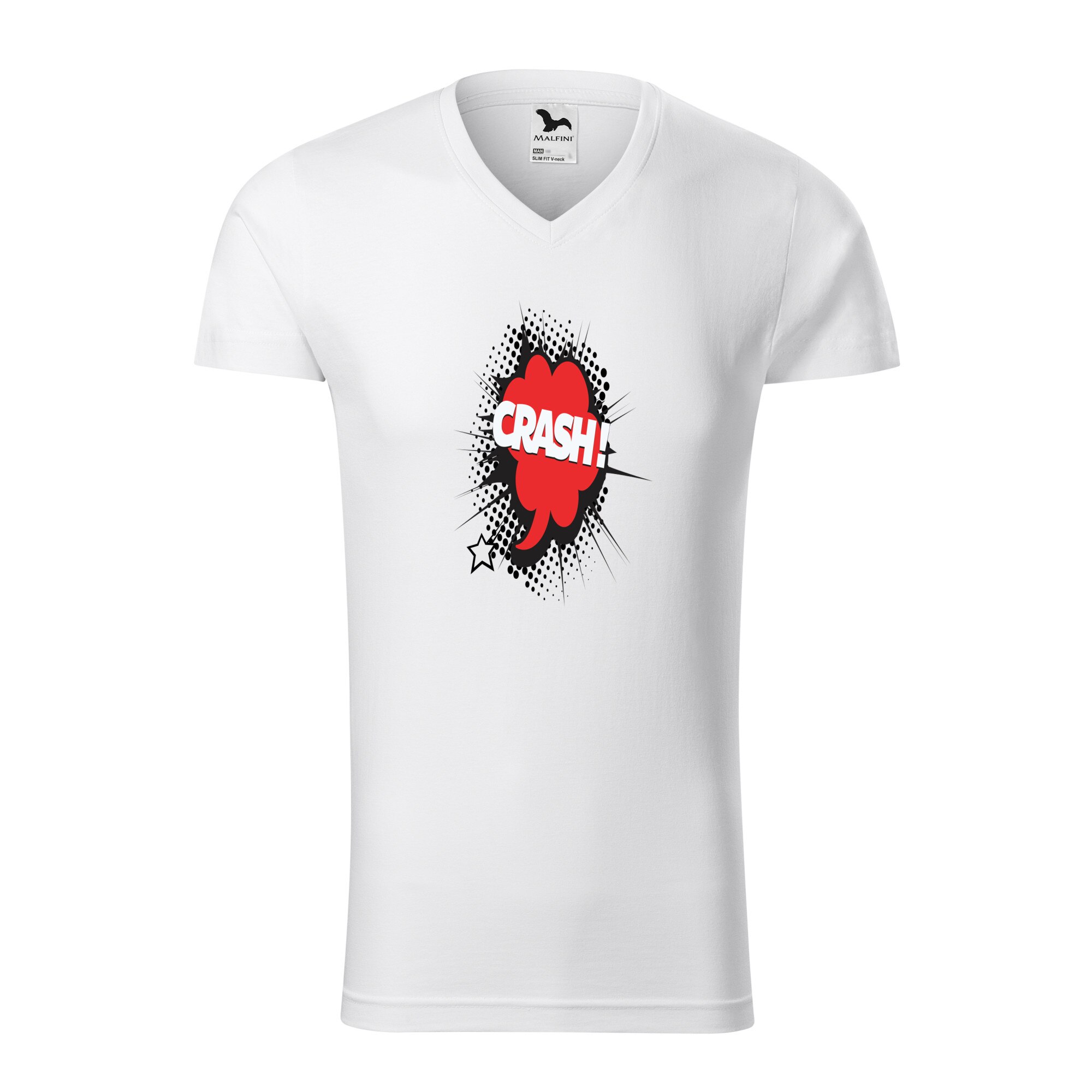 Tricou barbati, Malfini, Comic Crash, Alb, L