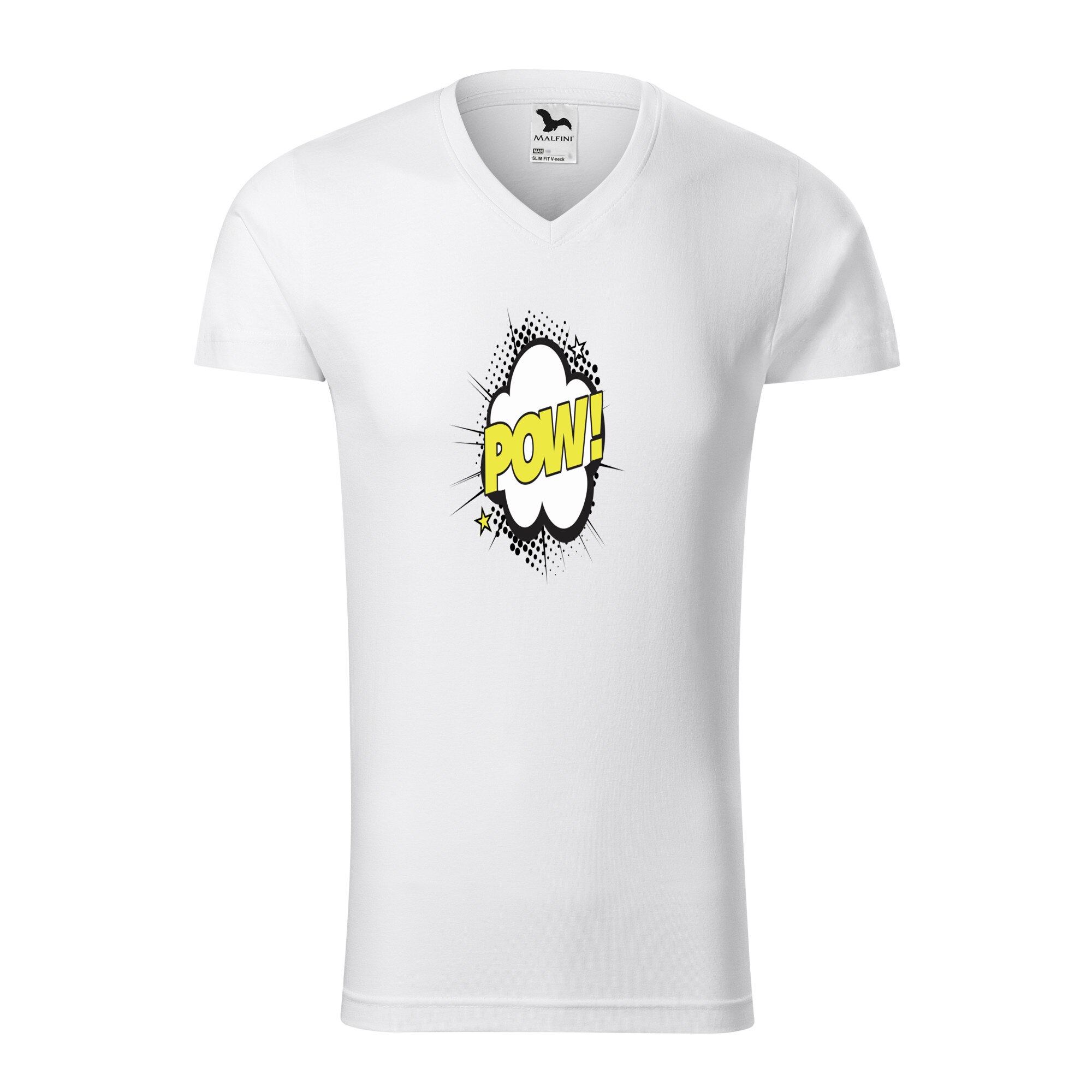 Tricou barbati, Malfini, Comic Pow, Alb, XL