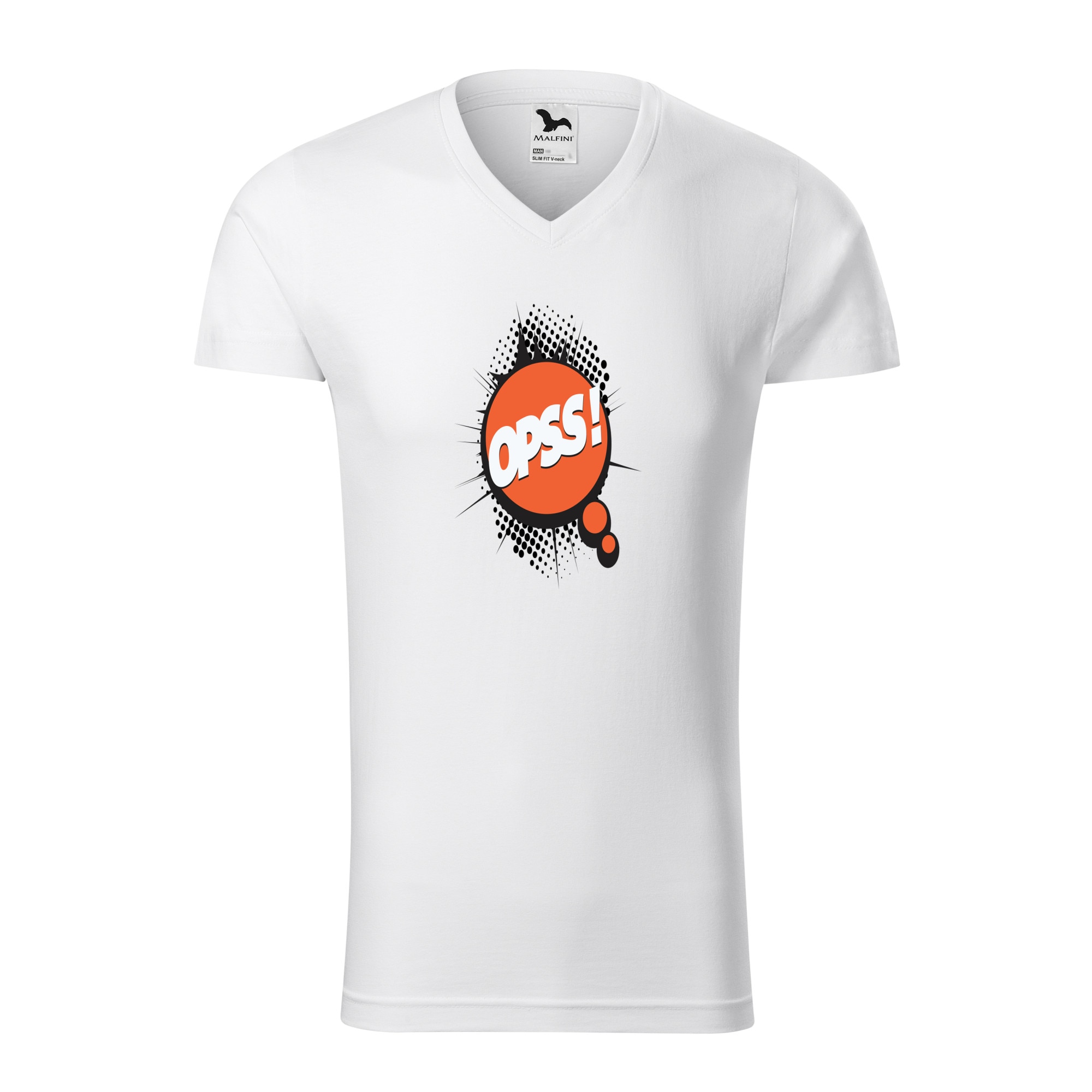 Tricou barbati, Malfini, Comic Opss, Alb, M