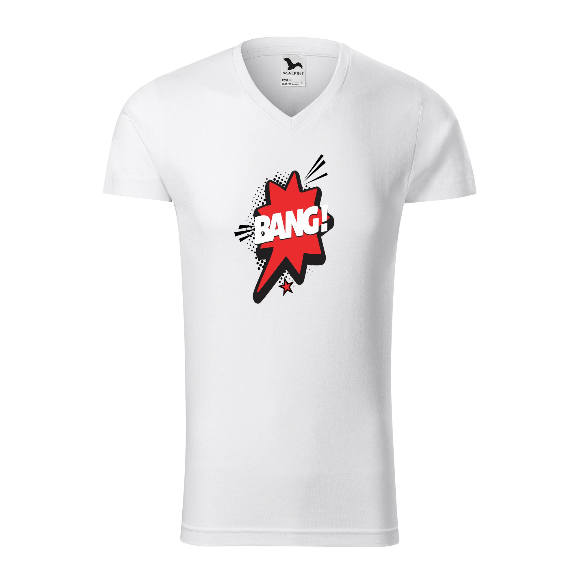 Tricou barbati, Malfini, Comic Bang, Alb, XL