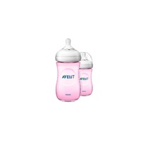 set 2 biberoane philips avent natural sistem avansat anticolici tetina flexibila model spirala flux lent 0 luni  260 ml roz imagen 37_0_
0