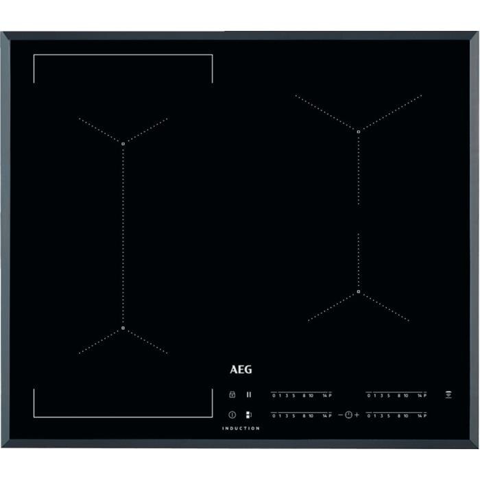 Plita incorporabila AEG IKE64441FB, inductie, 4 zone de gatit, touch control, 60 cm, Negru