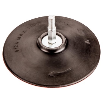 Disc de cauciuc, flexibil, 125mm, Verto 61H710 Disc de cauciuc, flexibil, 125mm, Verto 61H710