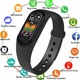 Bratara fitness M5 ,bluetooth, stil sport, ritm cardiac, monitorizarea presiunii arteriale, ceas, pedometru, impermeabil, 0.96 inch ecran color, negru