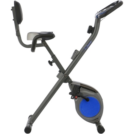 Bicicleta fitness pliabila X-Bike BC-203, culoare gri-albastru