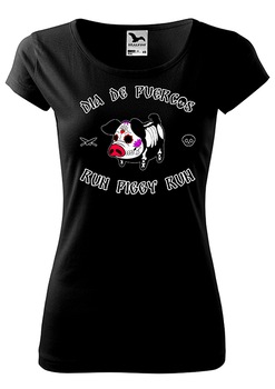 Tricou cu maneca scurta,Dia de Puercos fem Tricou cu maneca scurta,Dia de Puercos fem