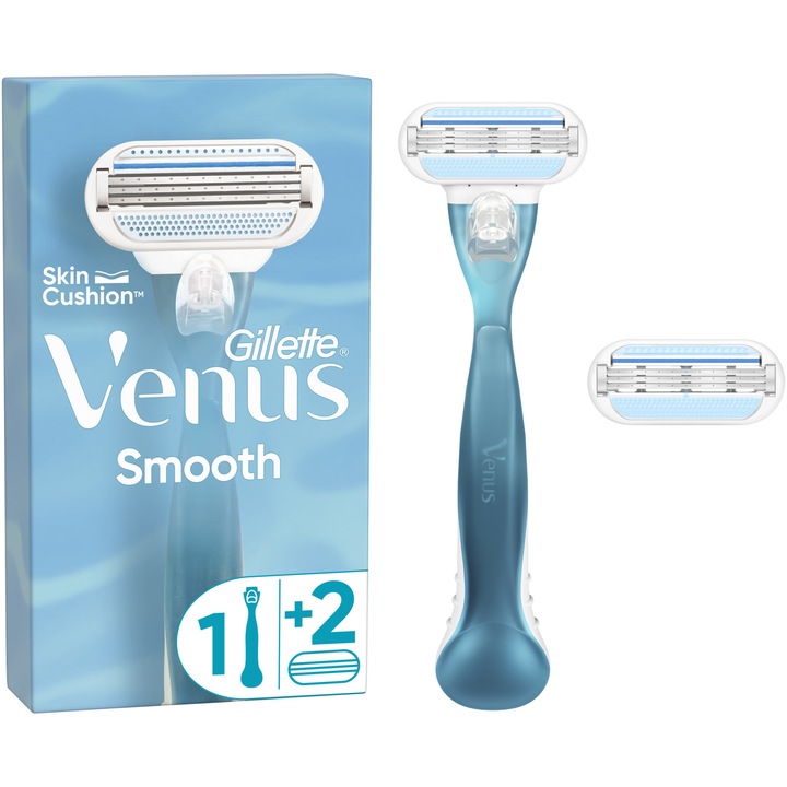 Aparat de ras pentru femei Gillette Venus Smooth + 1 rezerva