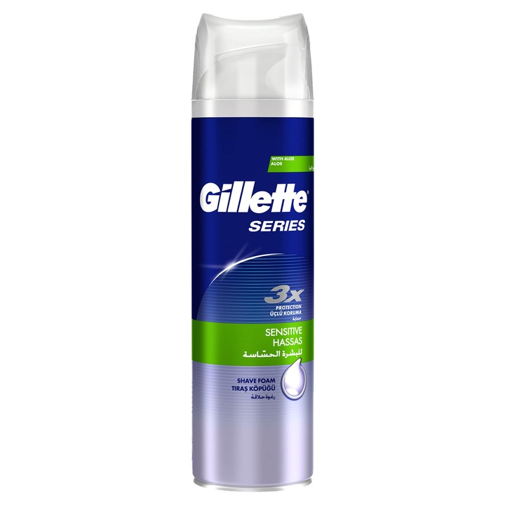 Gillette Series Sensitive Borotvahab, 250ml