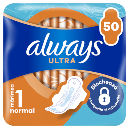 Absorbante Always Ultra Normal Giga, 50 buc