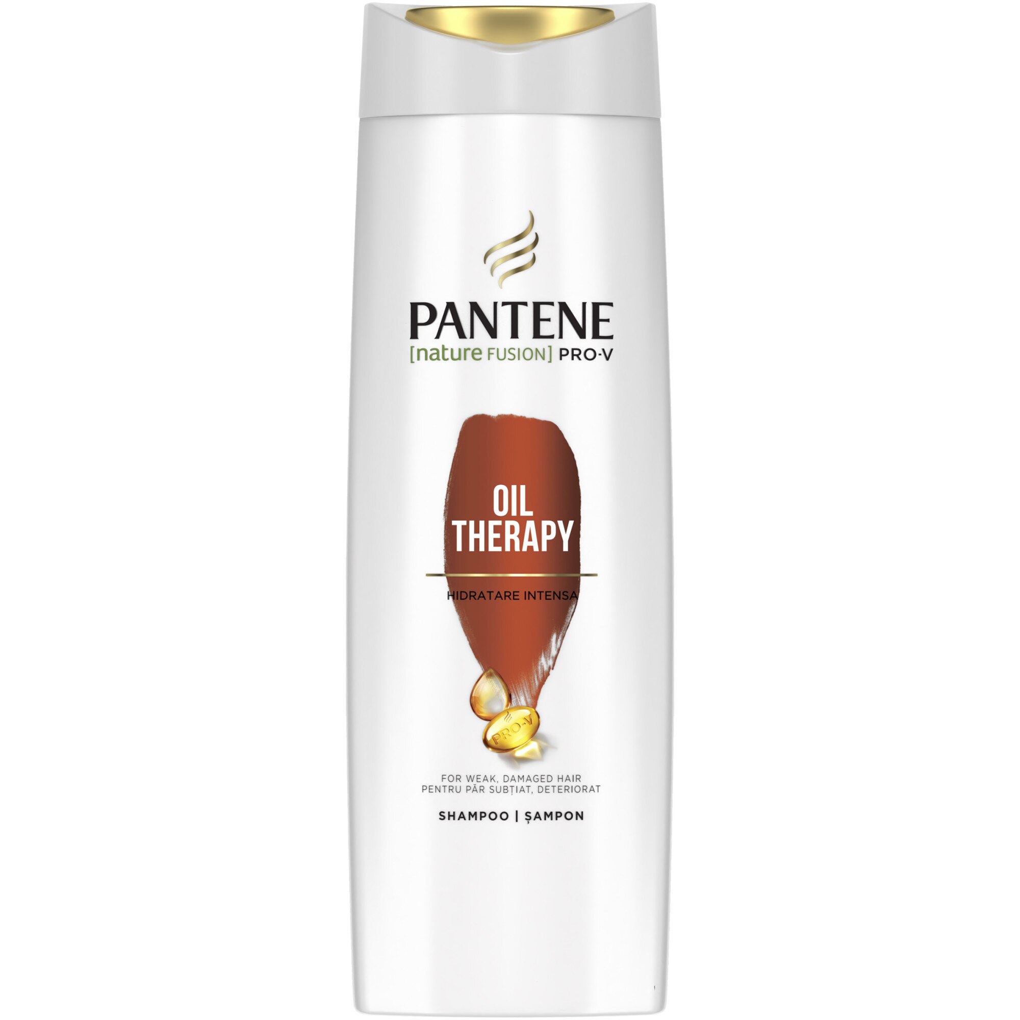 Sampon Pantene Pro-V Nature Fusion Oil Therapy pentru par deteriorat, 360 ml