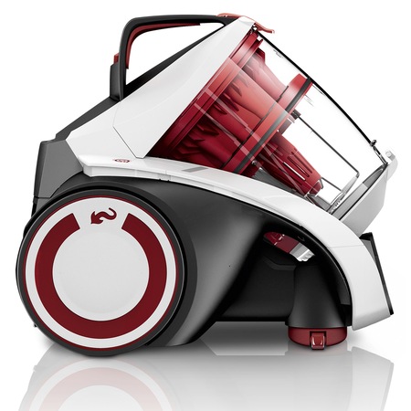 Aspirator fara sac Dirt Devil Rebel 54HE, Multi-cyclonic, 800 W, 1.8 l, 4 accesorii, Filtru HEPA, Alb