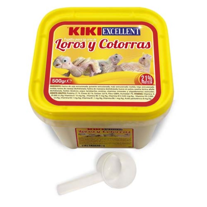 Kiki Excellent 500g madárfióka táp kézzel etetéshez nagypapagájoknak