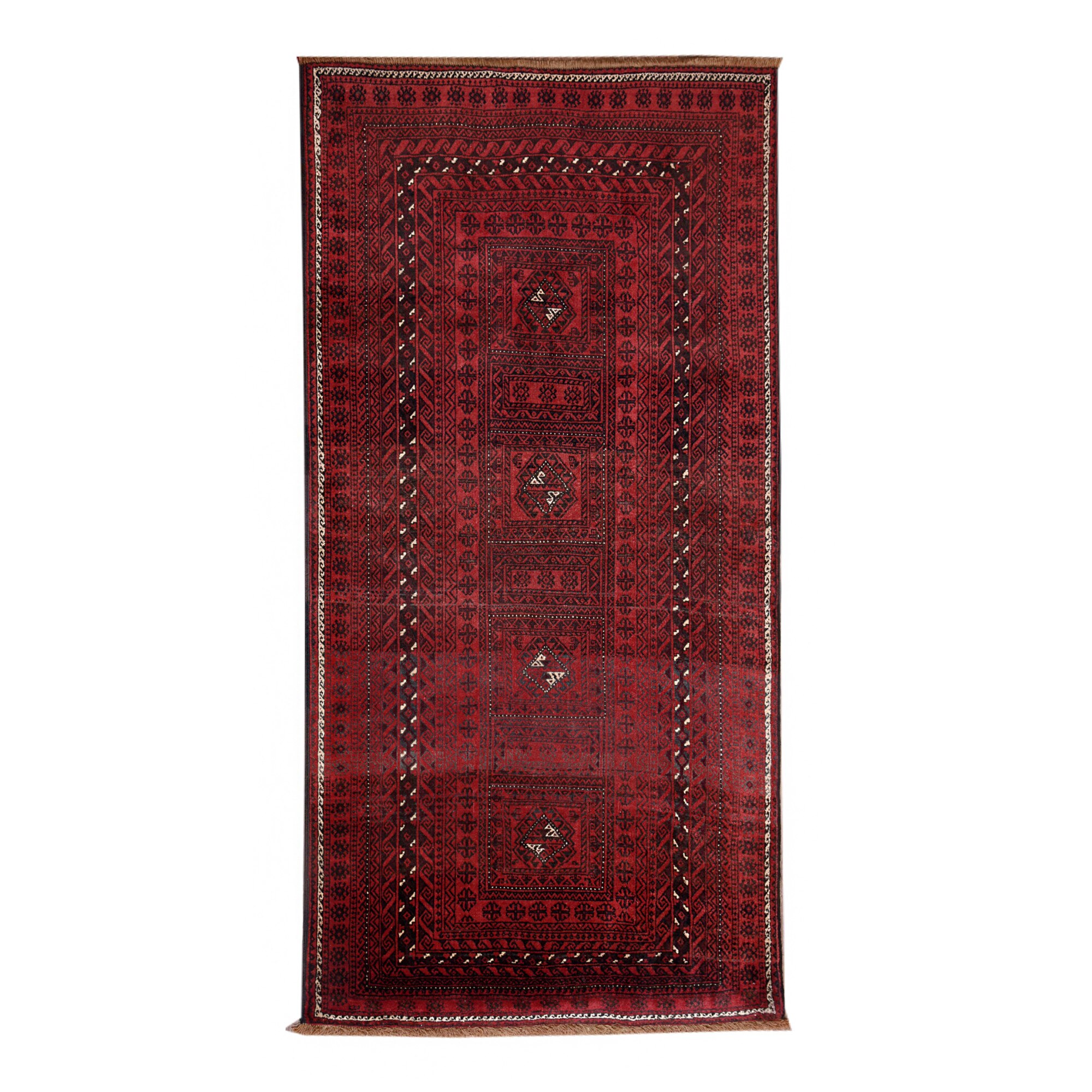 Covoare Persan Balooch , Manual, Lana, Cod 3945, Size 216 x 112