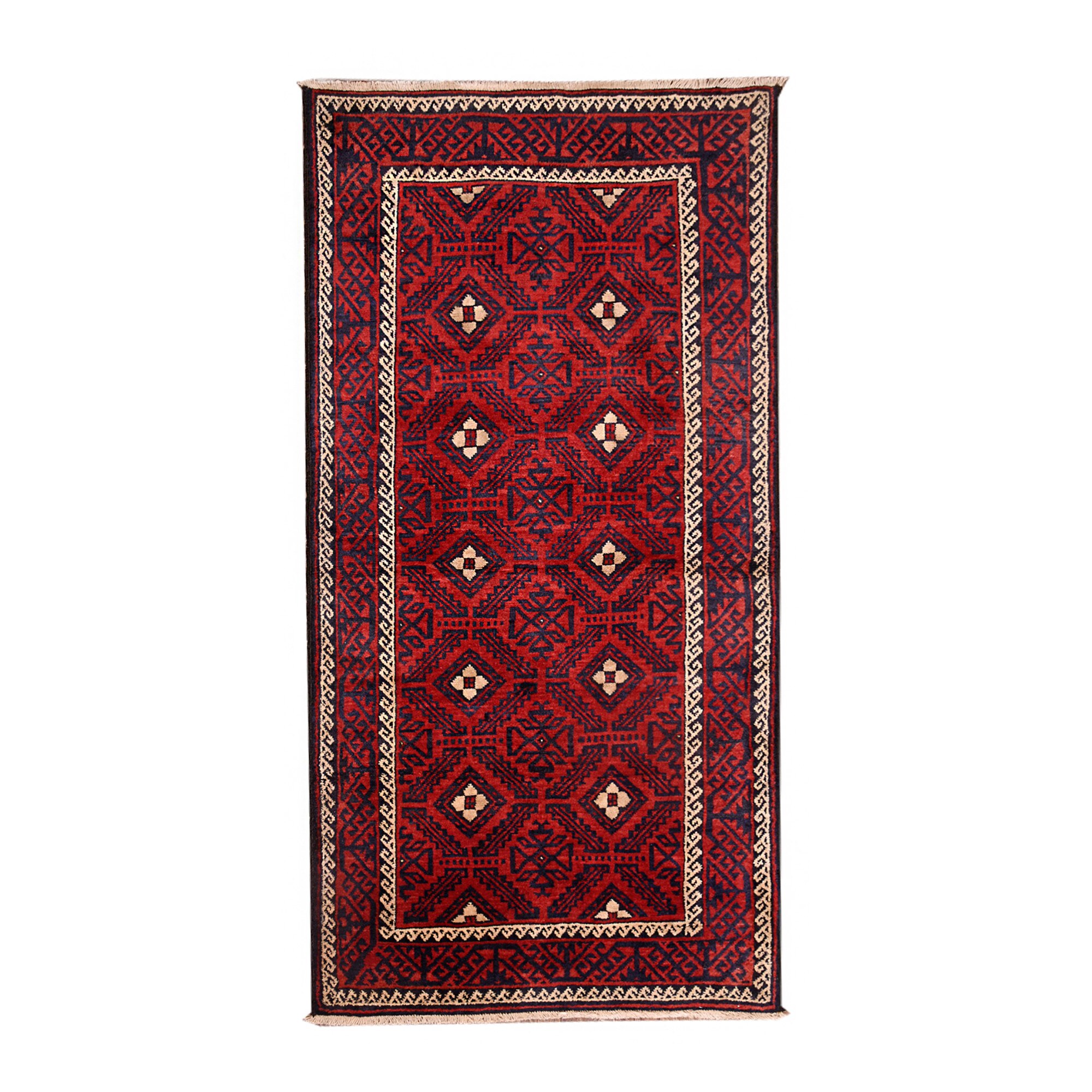 Covor Persan Balooch , Manual, Lana, Cod 3949 , Size 181 x 96