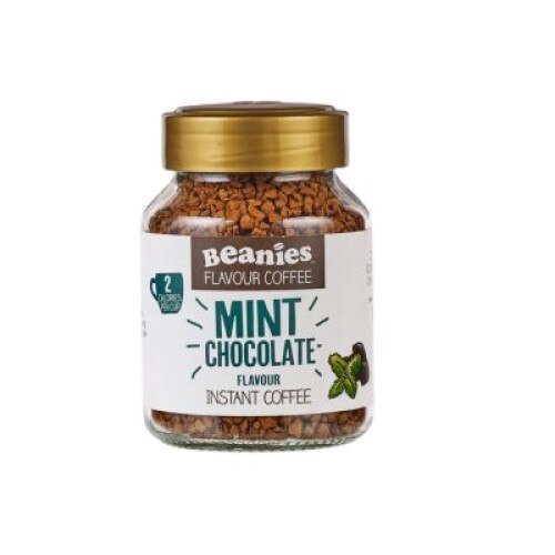 Cafea instant cu aroma de ciocolata si menta, Beanies Flavour Coffee,50 g