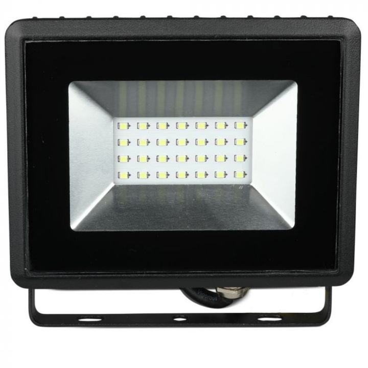 Proiector LED SMD V-TAC 5991, 20W, E-Series, IP65, aluminiu, lumina verde, clasa energetica G