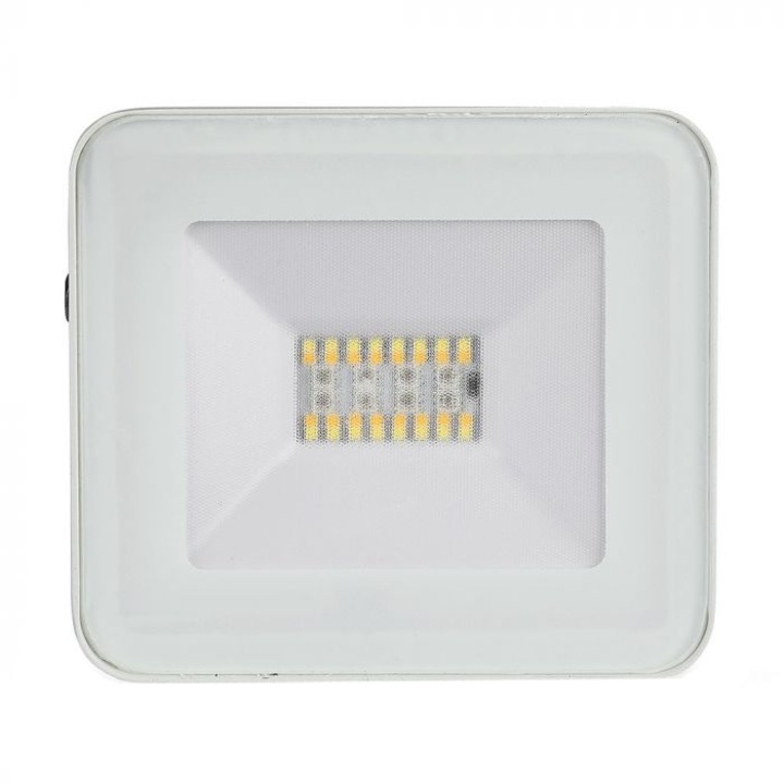 Proiector LED RGB inteligent V-TAC, Bluetooth, 20W, 1400 lm, lumina colorata si alba, Aluminiu,Alb, clasa energetica G