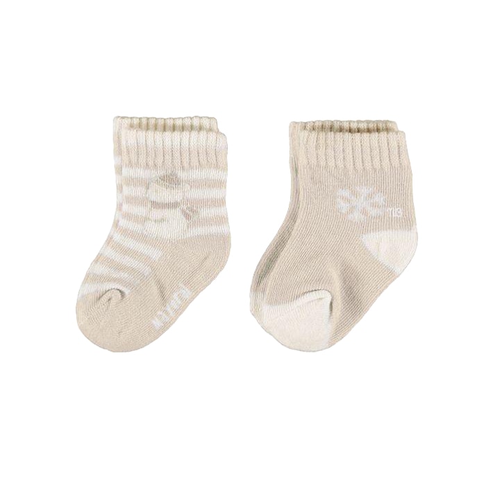 Set sosete, Mayoral, bebe baiat, casual, bej, 12 luni