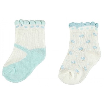 Sosete, Mayoral, bebe fetita, turcoaz/alb, 6 luni Sosete, Mayoral, bebe fetita, turcoaz/alb, 6 luni