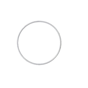 Inel metalic alb pentru capcana de vise, 12 cm ø Inel metalic alb pentru capcana de vise, 12 cm ø