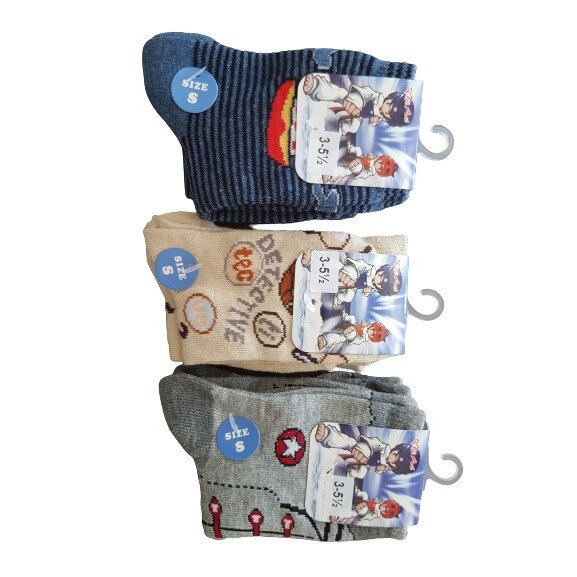 Set Sosete Upii Aei - 3x2 perechi- multicolore, baieti, marime 19-23