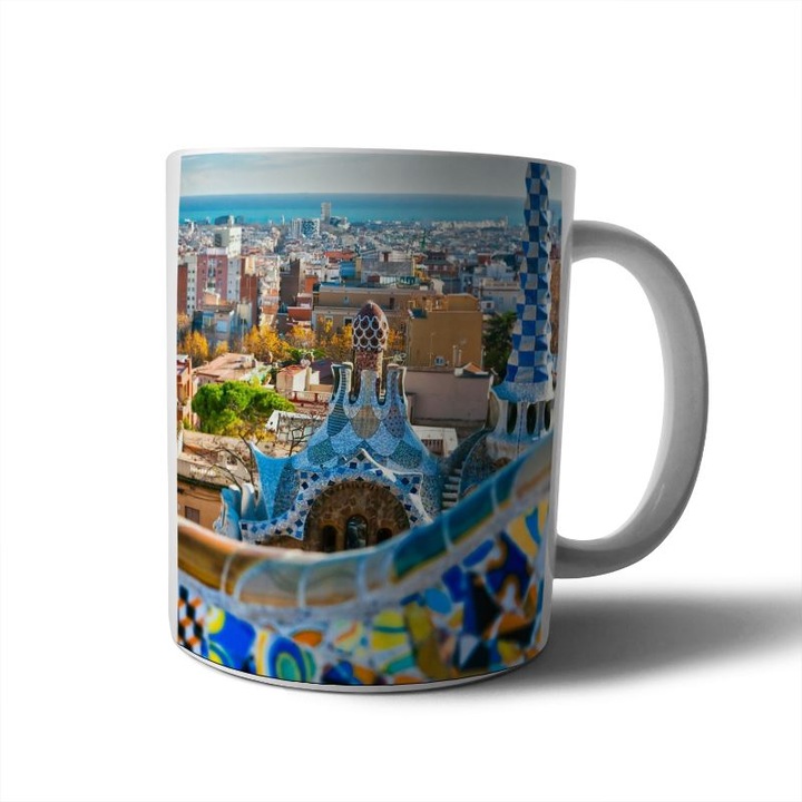 Barcelona mintás bögre 2