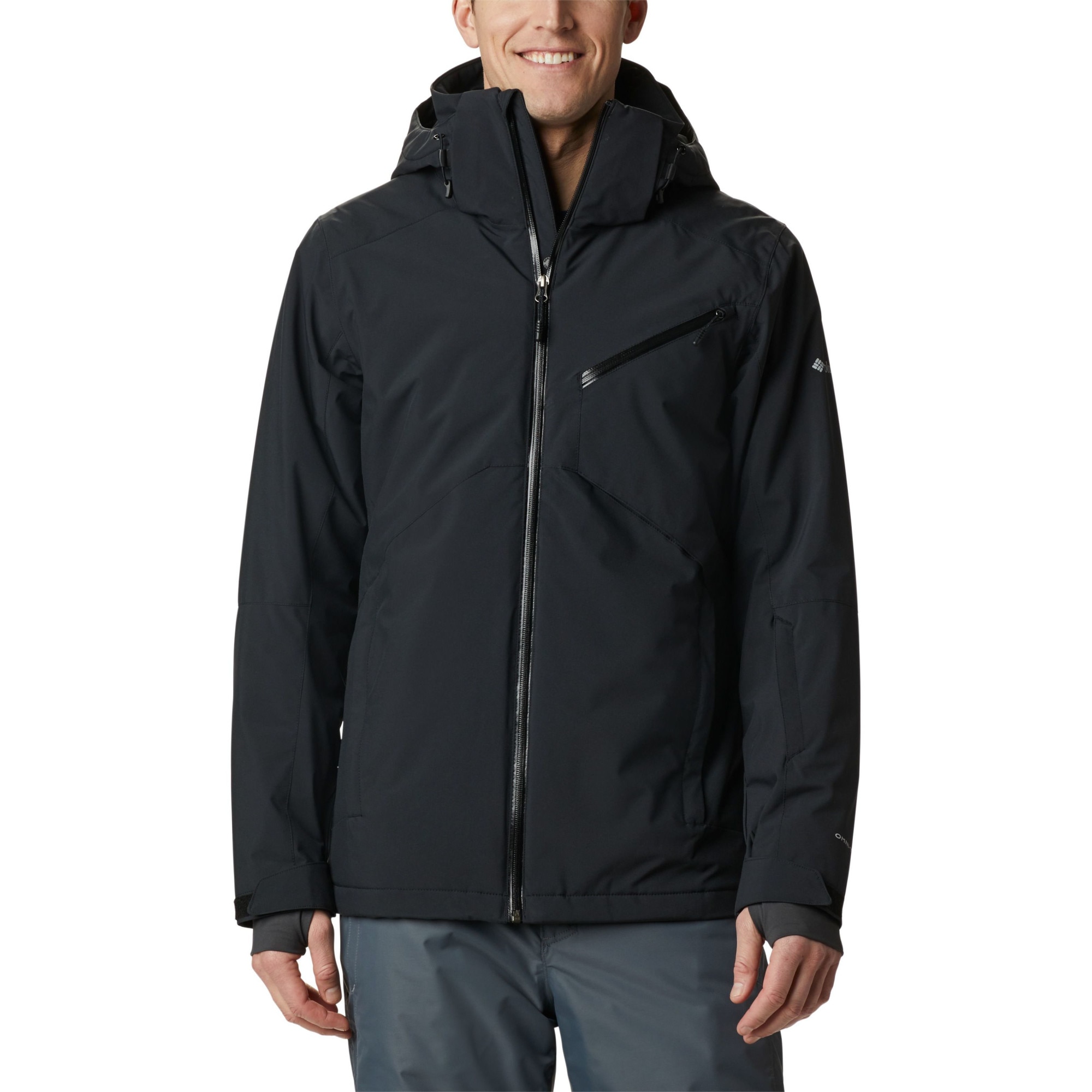 Geaca tehnologica de schi si snowboard, Columbia Powder 8's Jacket, Negru