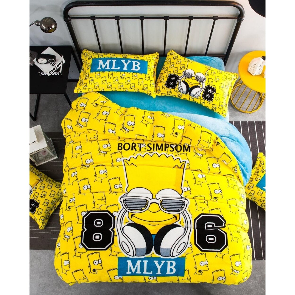 Set Lenjerie Pufoasa Cocolino cu 2 Fete, 4 Piese, Bort