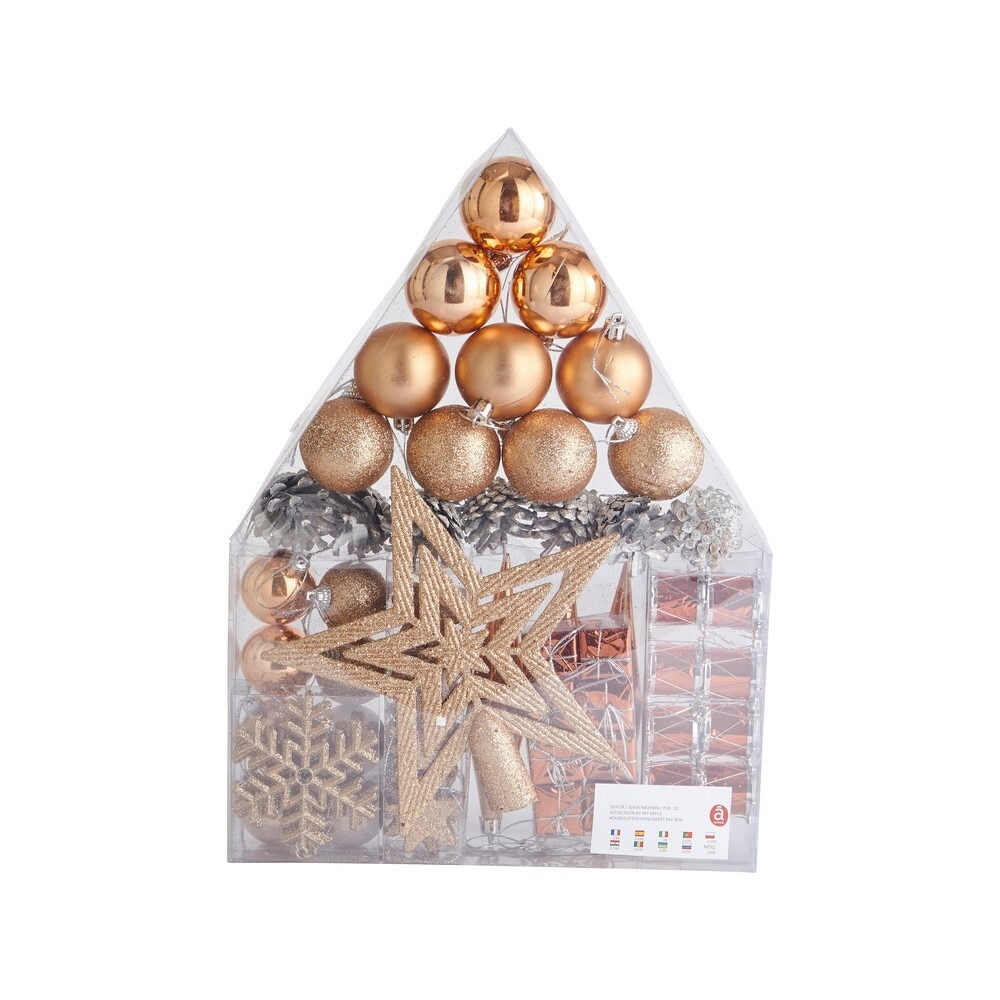 Set 60 glob din plastic Actuel, cupru