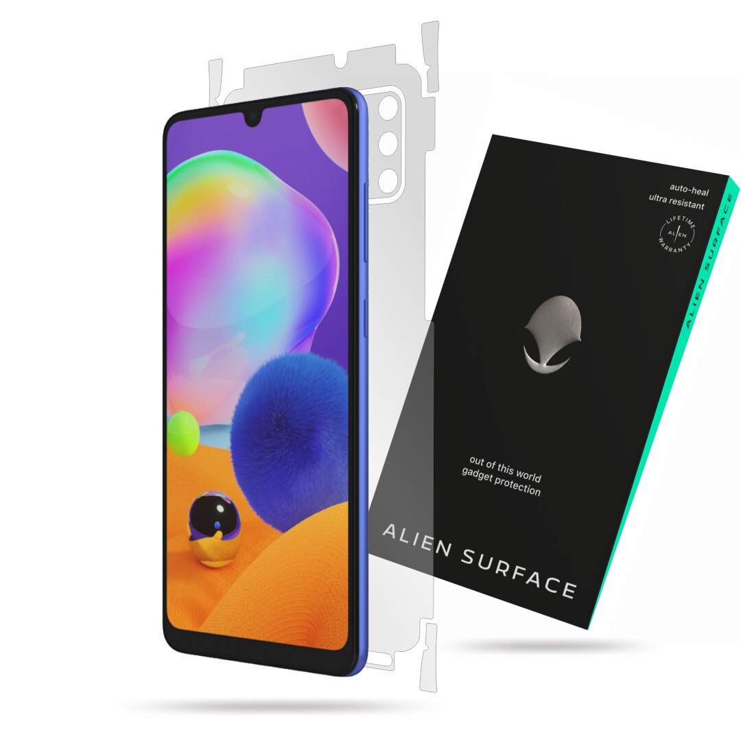 Folie Alien Surface, Samsung Galaxy A31, protectie spate, laterale