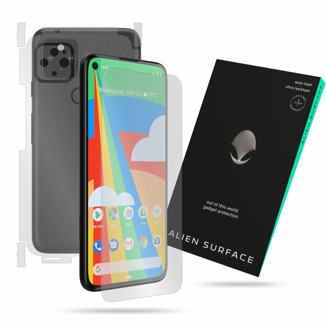 Folie Alien Surface, Google Pixel 5, protectie ecran, spate, laterale