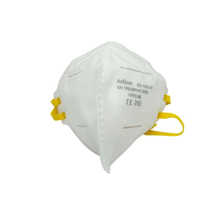 Set 20 Masti profesionale Andum FFP3, 5 straturi protectie ridicata, certificate CE