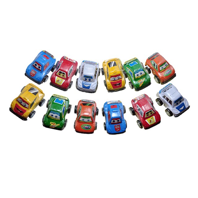 Set 12 masinute multicolore din plastic