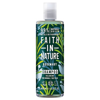 Sampon natural echilibrant Faith in nature cu rozmarin pentru par normal sau gras, 400 ml Sampon natural echilibrant Faith in nature cu rozmarin pentru par normal sau gras, 400 ml