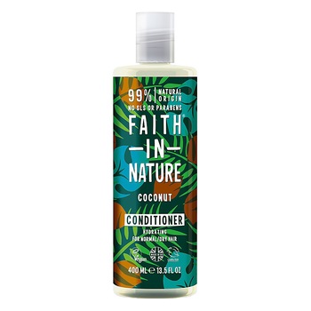 Balsam natural hidratant Faith in Nature cu cocos pentru par normal sau uscat, 400 ml Balsam natural hidratant Faith in Nature cu cocos pentru par normal sau uscat, 400 ml