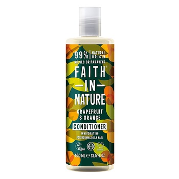 Balsam natural revigorant Faith in Nature cu grapefruit si portocale pentru par normal sau gras, 400 ml Balsam natural revigorant Faith in Nature cu grapefruit si portocale pentru par normal sau gras, 400 ml
