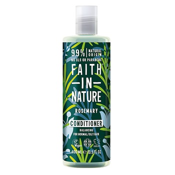 Balsam natural echilibrant Faith in Nature cu rozmarin pentru par normal sau gras, 400 ml Balsam natural echilibrant Faith in Nature cu rozmarin pentru par normal sau gras, 400 ml