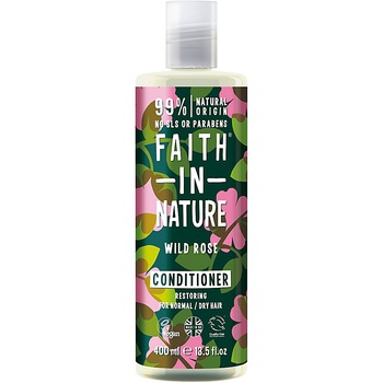 Balsam natural reparator Faith in Nature cu trandafir salbatic pentru toate tipurile de par, 400 ml Balsam natural reparator Faith in Nature cu trandafir salbatic pentru toate tipurile de par, 400 ml