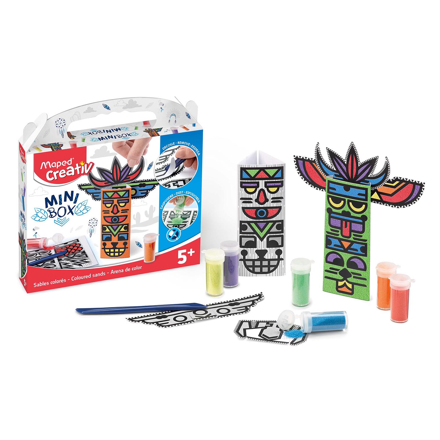 Set Creativ, Mini box, nisip volorat, Maped