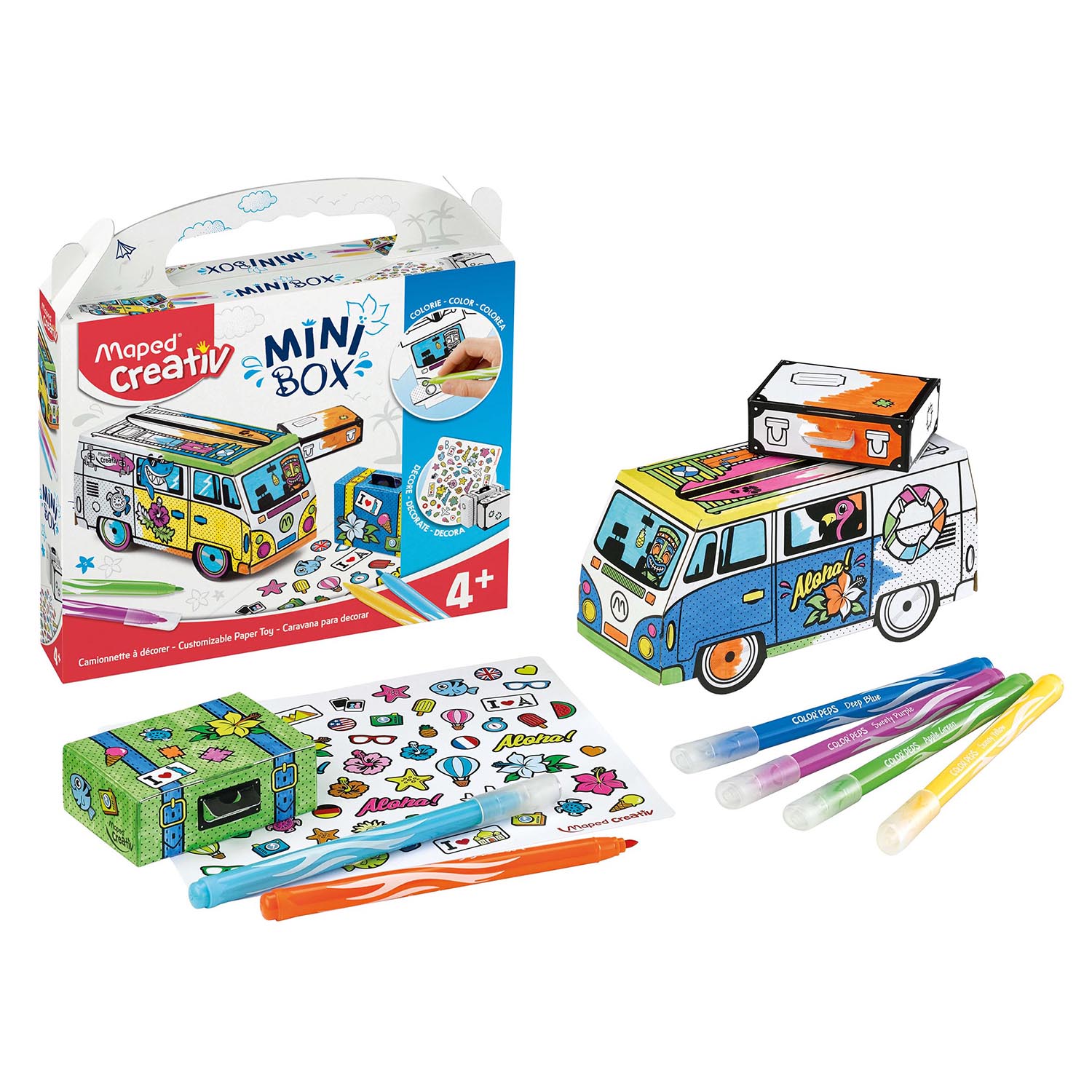 Set Creativ, Mini box, jucarie carton, Maped