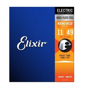 Set Corzi, Elixir, Chitara Electrica, Grosime 11-49, Nanoweb, Nickel Set Corzi, Elixir, Chitara Electrica, Grosime 11-49, Nanoweb, Nickel